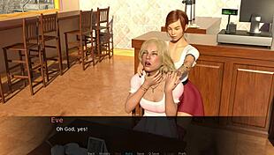 Blonde girls play x-ray eyes demo game