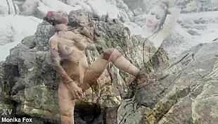 Monika Fox fucks her pussy with big toys!