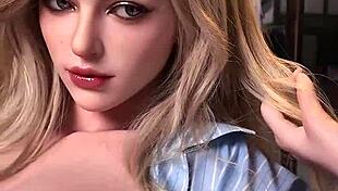 Realistic Uloversdoll Blonde Sex Doll Gets Intense Fuck