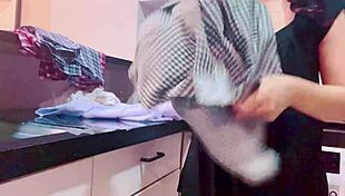 Wetpinay in school uniform, washing after porn? Check her armpits!