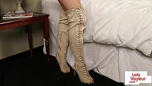 watch bigtit euro babe humiliate guy with jerk instructions