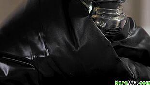 i'm ameena green giving my boyfriend a nasty nuru massage with big tits