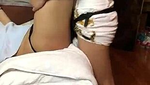 So this amateur Chinese dominatrix got paid to strap on and dominate her neighbor guy