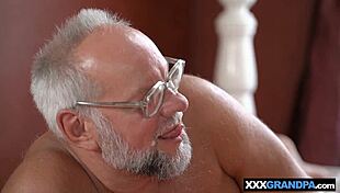 Strip Poker Game With Grandpa And Teen Blonde