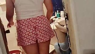 auroraestelar pees and masturbates in the shower with natural big tits