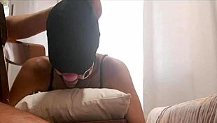 Chairtied latina endures rough all holes pounding