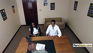 my ebony stepmoms interracial threesome saves me from trouble