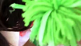 Cheerleader in the orgy party for adult galactic swinging fans