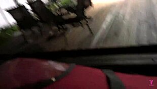 Intense 5 v 1 reverse blowbang overwhelms pizza guy