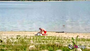 Voyeur At The Beach With Luna Black X