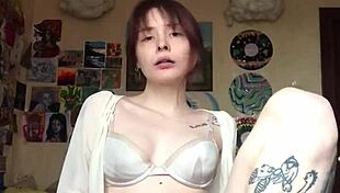 she stripped off her underwear and flashed her smooth pussy on cam