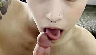 best friend blowjob and swallowing cum in mouth 😍