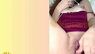 Natural Redhead Flashes Small Tits On Video Call