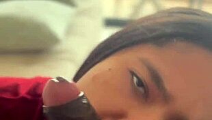 Neighbor's Huge Cock Deepthroat Session