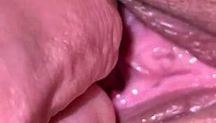 JERKING OFF at night, looking at HOLES with skinny brunette babe