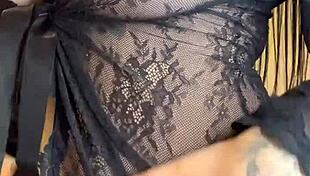 Thick Pawg Latina Dances Around In Transparent Lingerie