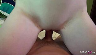 Skinny redhead Zoey Nixon tackles huge cock in amateur POV.
