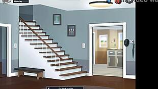 Jenny and step mom heat up shower with steamy deepthroat action