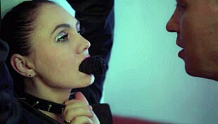 perverted man pisses on his wench's tits then ass fucks her hard 😈💦🍑