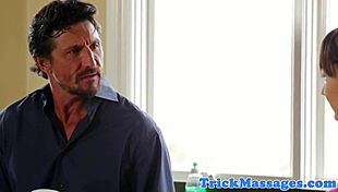 hot y sucking on older cock in hidden cam massage