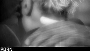 Romantic encounter with a busty milf in sexy lingerie bending over