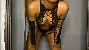 She sought warmth before dinner, embracing the evening's chill.