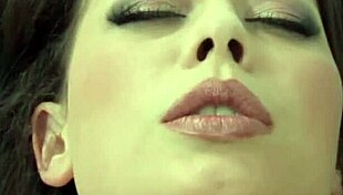 Brunette Milf Masturbates In Black Stockings With Shaved Pussy