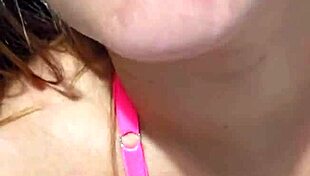 Young Amateur Flashes Short Skirt for Attention on USA Streets