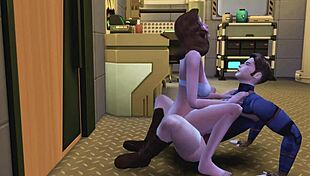 Agent Carter curiously examines Captain America's massive cock in 3D hentai animation. 😉