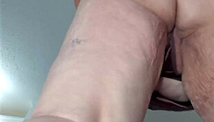 big booty bbw granny flashes wet pussy in mini dress close up