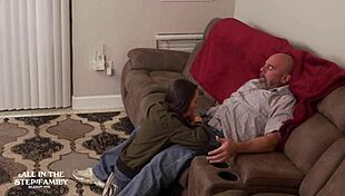 Tiny freak Freya Von Doom surprises stepdad and wife with wild moves