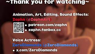 Grace and Zaphn having sex with big tits and cum