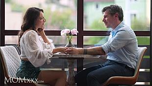 Divorced couple kristina grace and ex have passionate cowgirl sex, her small natural tits bouncing in orgasm