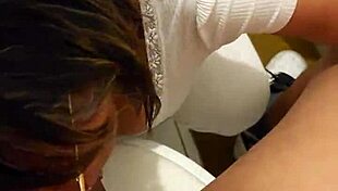 Mom of My Best Friend Sucks Me Off with Her Thong On