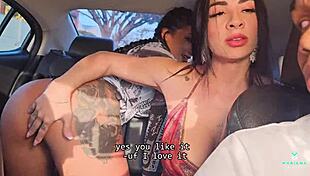 Uber Driver With Huge Cock Dominates Two Sexy Colombian Sluts