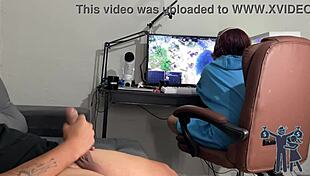 Latina Brunette with Natural Tits Risks Exposing Monster Cock