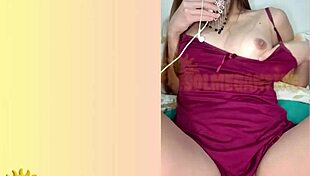 Natural Redhead Flashes Small Tits On Video Call