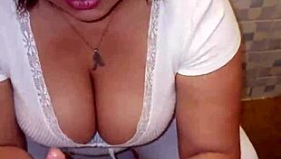 Mom of My Best Friend Sucks Me Off with Her Thong On