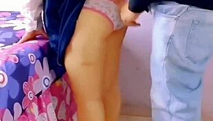 Mexican schoolgirl gets broom in ass then wild sex