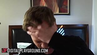 Alec Knight fucks Aria Alexander in Sex Machina parody scene 3.