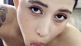 best friend blowjob and swallowing cum in mouth 😍