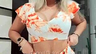 Morena Gostosa Teases with Her Tasty Tits on Display