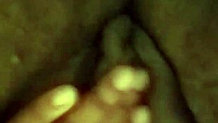 retro bbw black babe teases with striptease, rips clothes, and masturbates in blue film style