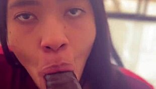 Neighbor's Huge Cock Deepthroat Session