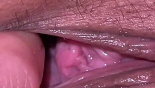 JERKING OFF at night, looking at HOLES with skinny brunette babe