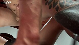 Wife enjoys giant cock with husband