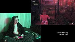 naked bbw with big natural tits in night springs playthrough 😍