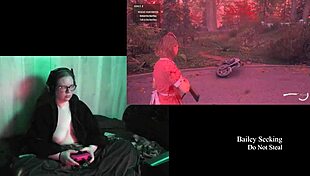 naked bbw with big natural tits in night springs playthrough 😍