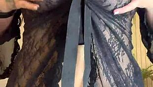 Thick Pawg Latina Dances Around In Transparent Lingerie