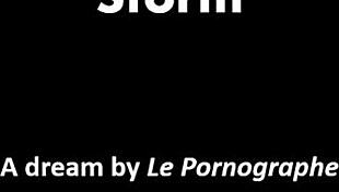 Riders in the storm with AI-illustrated leather fantasies in a public dream setting